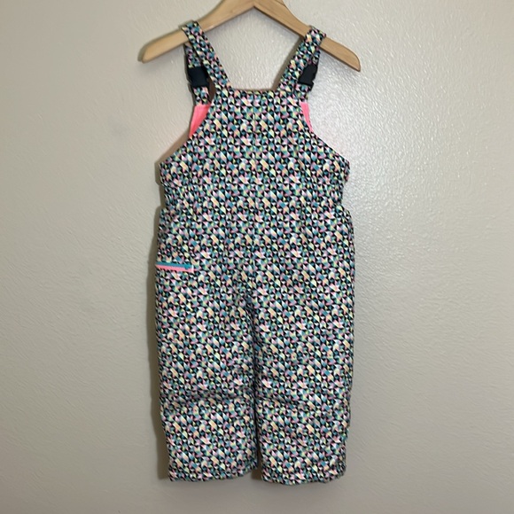 Carter’s Multicolor Patterned Winter Snow Bib Overalls - Picture 5 of 7